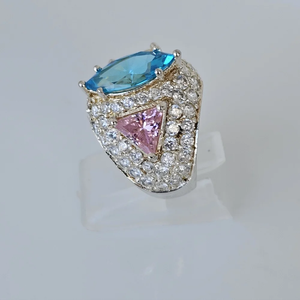 Authentic Victoria Wieck Absolute Ring Sterling Silver Size 5.5 - Picture 2 of 6